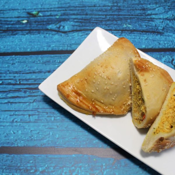 Empanada de Pollo cortada transversal