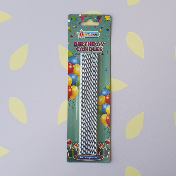 Paquete de 18 velas para cumpleaños