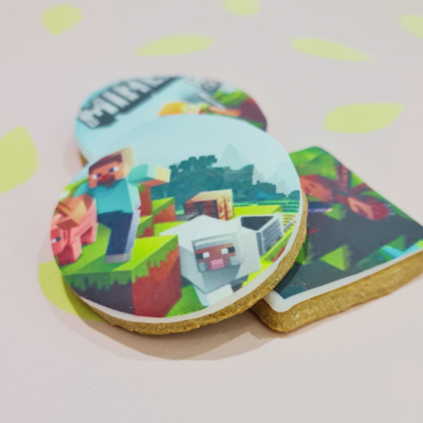 Galletas impresas en papel azúcar
